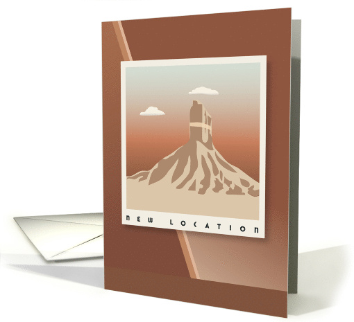 New Address Announcement Desert New Location card (1194476)