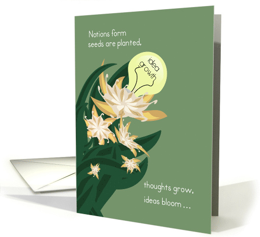 Blooming Ideas and Growth Encouragement card (1212398)