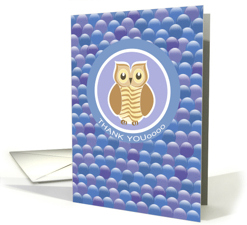 Owl Thank You Hospitality card (1212462)
