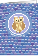 Owl Thank You Hospitality card