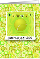 Made Tennis Team Congratulations card