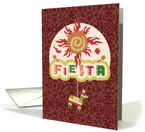 Sun and Pinata Fiesta Party Invites card (1235224)