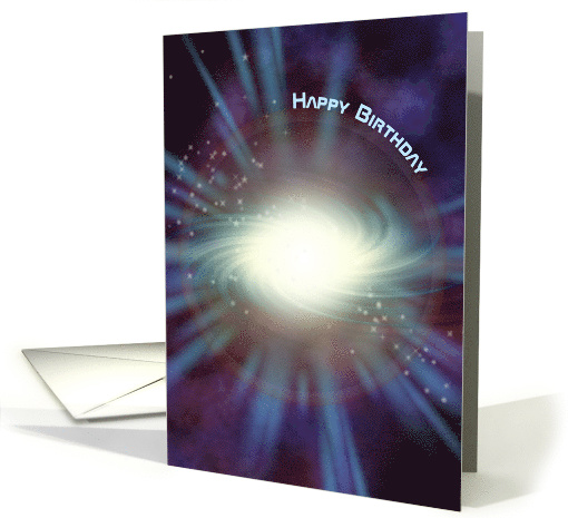 Beams of Light Happy Birthday card (1257032)