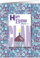 Cupcake From Clan Happy Birthday card