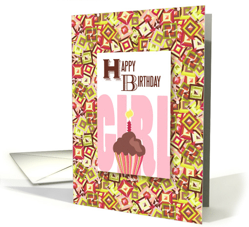 Cupcake For Her Happy Birthday Girl card (1265292)