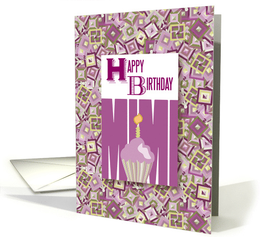 Cupcake For Mimi Happy Birthday card (1265300)