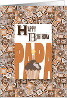 Cupcake For Papa Happy Birthday card
