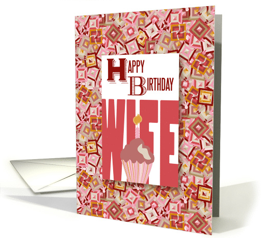 Cupcake For Wife Happy Birthday card (1265314)