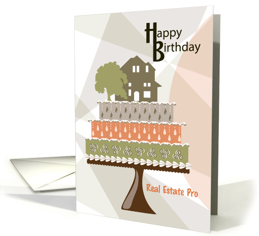 Residence on Cake Realtor Happy Birthday card (1290310)