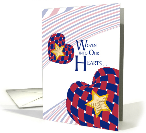 Woven Hearts Gold Star Mother's Day card (1291088)