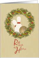 Roll with the Holidays Bowling card