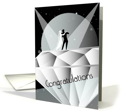 Dancing Couple Wedding Congratulations card (1337566)