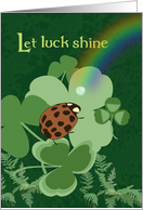 Let Luck Shine Happy St. Patrick’s Day card
