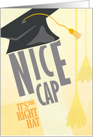 Nice Cap College Graduation Congratulations card