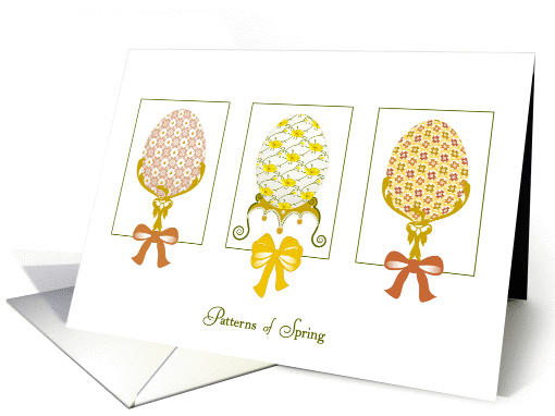 Patterns of Spring - Happy Easter card (1367950)