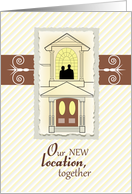 New Location Together Moving Announcement card