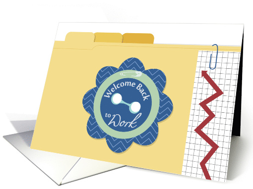 File Folders Back to Work from Maternity card (1379010)