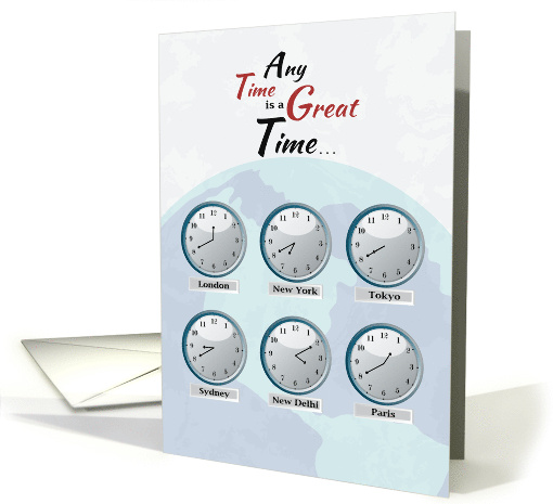 Any Time is a Great Time Welcome Back to Work card (1379216)