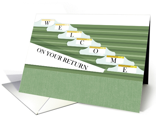 Spelling Out A Welcome Back to Work card (1380926)
