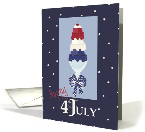Red, White, Blue Scoops Happy Fourth of July card (1383174)