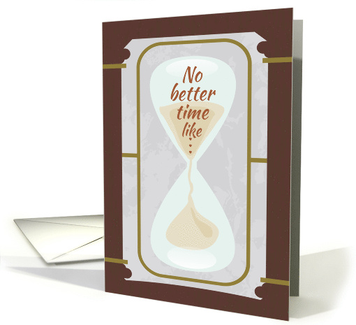 Hourglass Happy Boss's Day card (1383290)