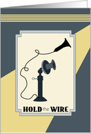 Hold the Wire Grandparents Day card