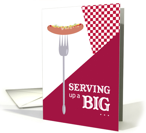 Serving Up Barbecue Thank You card (1388054)