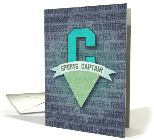Sports Captain Pennant Congratulations card (1389310)