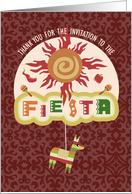 Fiesta Thank You for the Invitation card
