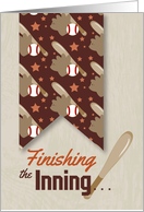Finishing the Inning - Thank You Baseball card