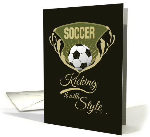 Kicking it With Style Thank You Soccer card (1390932)