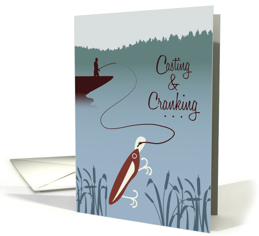 Casting and Cranking Fishing Thank You card (1390988)