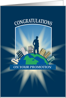 On Top of the World Promotion Congratulations card