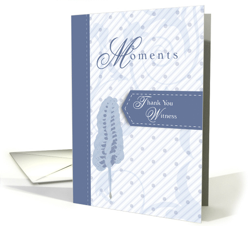 Moments Thank You Witness card (1396678)