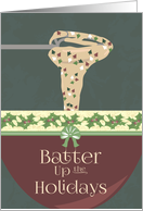 Batter up the Holidays Season’s Greetings card