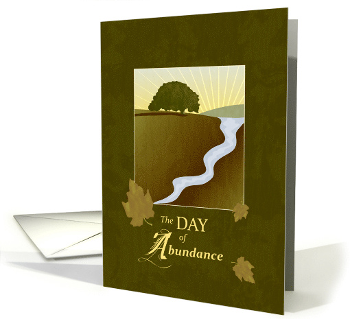 Day of Abundance Happy Thanksgiving card (1400060)