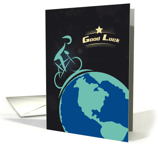 Pedal a Little Luck Bicycling Good Luck card (1407674)