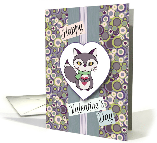 Fox Holding Heart Valentine's Day card (1416516)