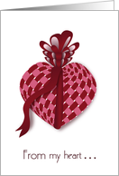 Lattice Heart Thank You Valentine’s Gift card