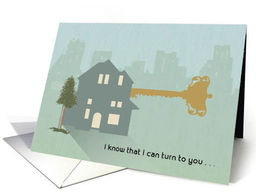 I Can Turn to You Thank You House Sitter card (1455052)