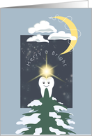 Tooth Tree Topper Christmas Dental Industry card