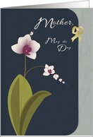 Orchid Buds Illustrated Happy Birthday Mother card