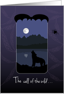 Night is Howling for You Happy Halloween card