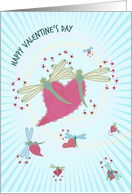 Dragonflies Zoom Happy Valentine’s Day card