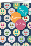 Fashionable Summer Birthday card