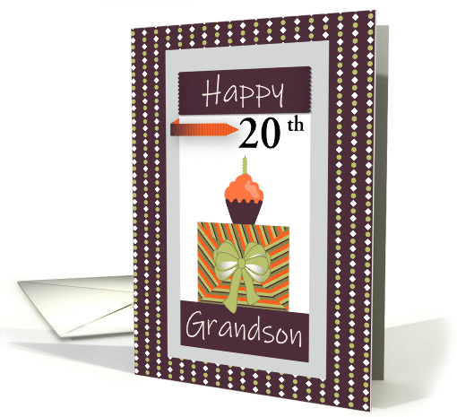 Happy Birthday Sweet Presents Custom Age for Grandson card (1570824)