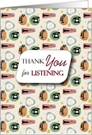 Thank you for Listening Cards from Greeting Card Universe