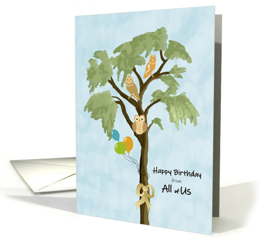 We All Give a Hoot Happy Birthday from All of Us card (1574960)