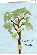 We All Give a Hoot Happy Birthday from All of Us card