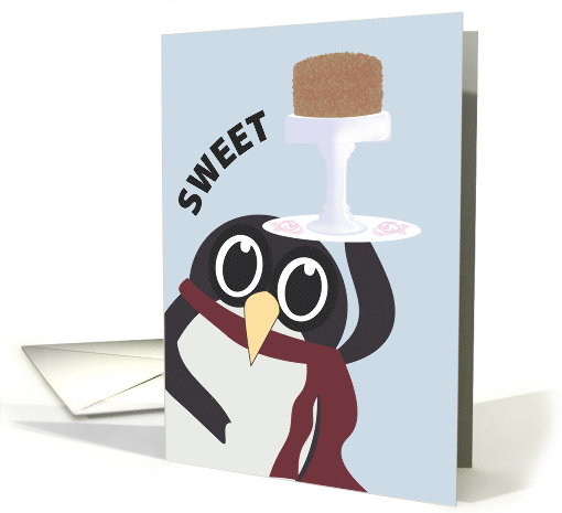 Penguin Cake Happy Birthday card (1580980)